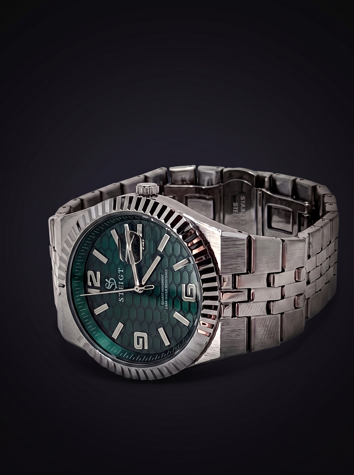 New Era - Relógio de pulso masculino (Verde Profundo)